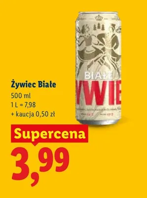 Piwo Żywiec Białe promocja w Lidl