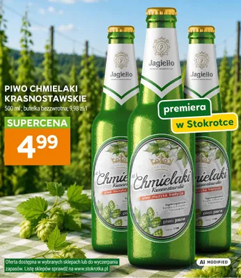 Piwo Chmielaki Krasnostawskie Jagiełło promocja w Stokrotka