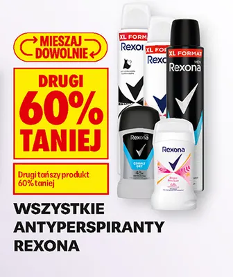 Antyperspiranty Rexona promocja w Biedronka