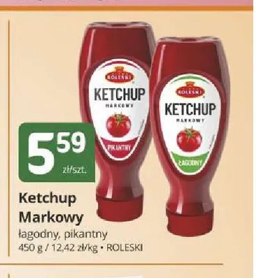 Ketchup Markowy pikantny Roleski promocja w Marketvita