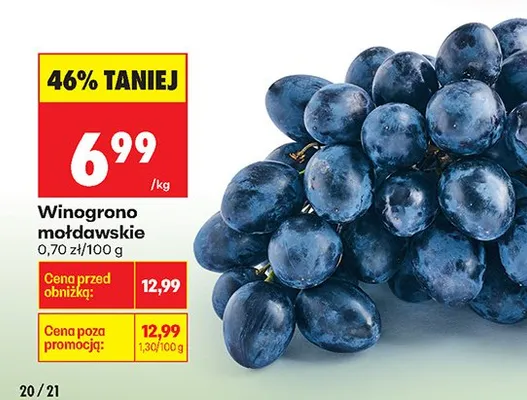 Winogrona mołdawskie promocja w Biedronka