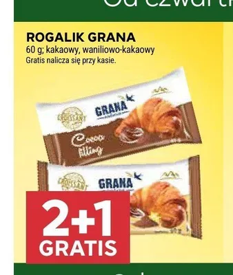 Rogalik Grana waniliowo-kakaowy promocja w Stokrotka