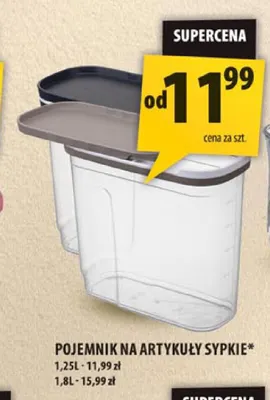 Pojemnik na artykuły sypkie 1,25 l promocja w Arhelan