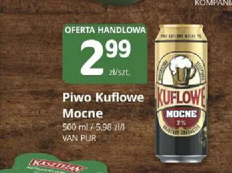 Piwo Kuflowe Mocne promocja w Marketvita