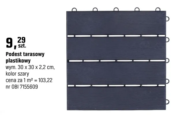 Podest tarasowy plastikowy promocja w OBI