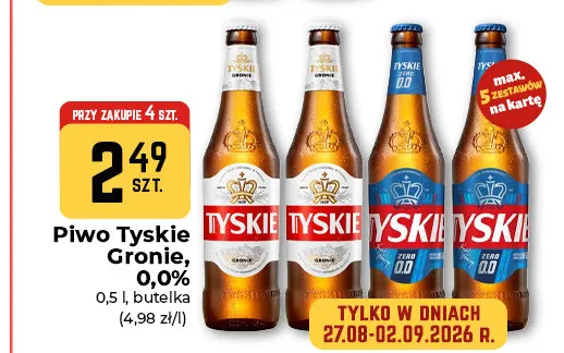 Piwo Tyskie Gronie promocja w Społem Częstochowa