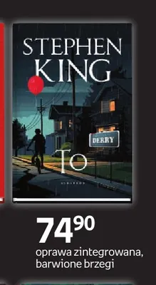 Książka To Stephen King oprawa zintegrowana barwione brzegi promocja w Empik