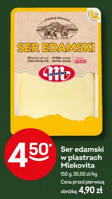 Ser edamski w plastrach promocja w Żabka