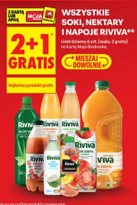Sok jabłko Riviva 100% promocja w Biedronka