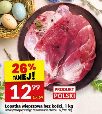 Łopatka wieprzowa bez kości promocja w Twój Market