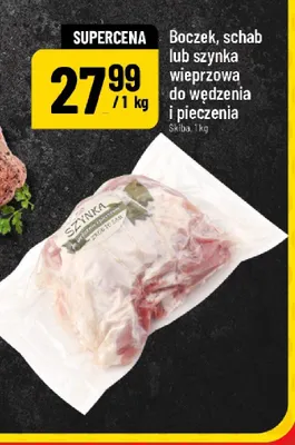 Boczek, schab lub szynka wieprzowa do wędzenia i pieczenia promocja w POLOmarket