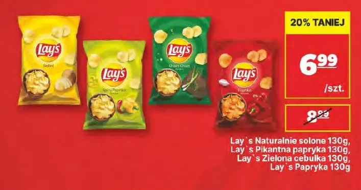 Chipsy Lay's papryka promocja w API Market