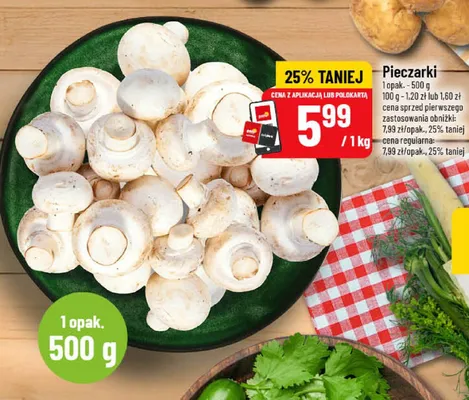 Pieczarki promocja w POLOmarket