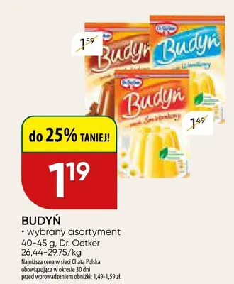Budyń promocja w Chata Polska