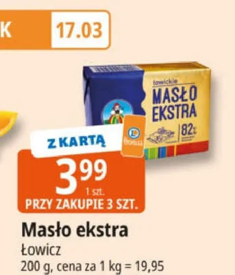 Masło ekstra promocja w Leclerc