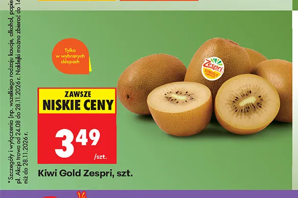 Kiwi Gold Zespri promocja w Biedronka