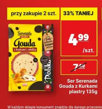 Ser gouda w plastrach z kurkami Serenada promocja w API Market