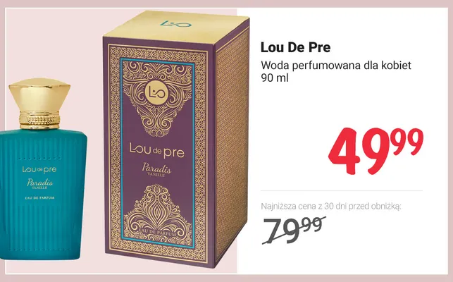 Woda perfumowana dla kobiet Lou De Pre promocja w Rossmann