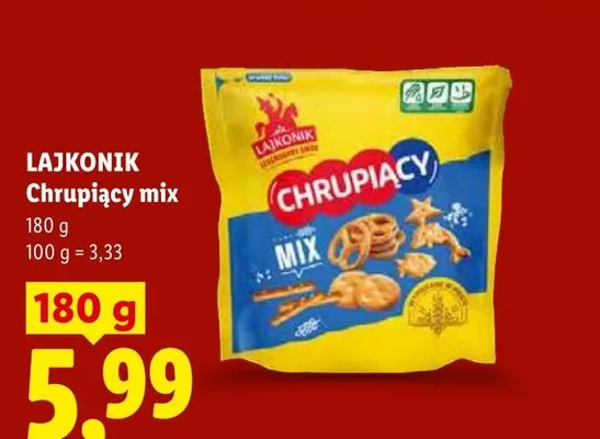 Chrupiący mix Lajkonik promocja w Lidl
