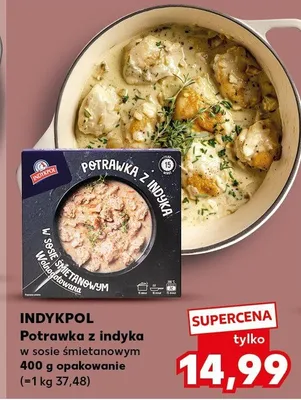 Potrawka z indyka w sosie śmietanowym opakowanie promocja w Kaufland