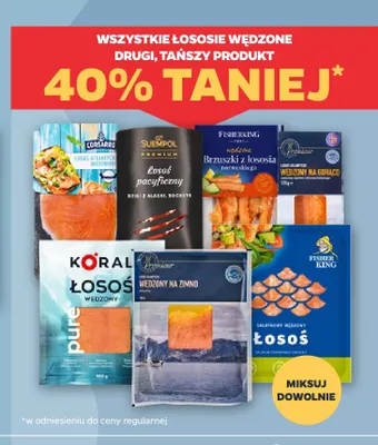 Brzuszki z łososia norweskiego wędzone Fisher King promocja w Netto