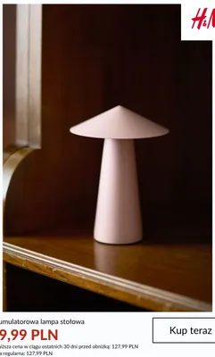 Akumulatorowa lampa stołowa H&M promocja w H&M