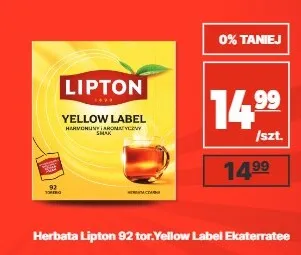 Herbata czarna Lipton Yellow Label promocja w API Market