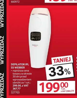 Depilator IPL Webber promocja w Selgros