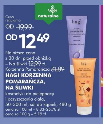 Kosmetyki do pielęgnacji i oczyszczania ciała Korzenna Pomarańcza Hagi promocja w Super-Pharm