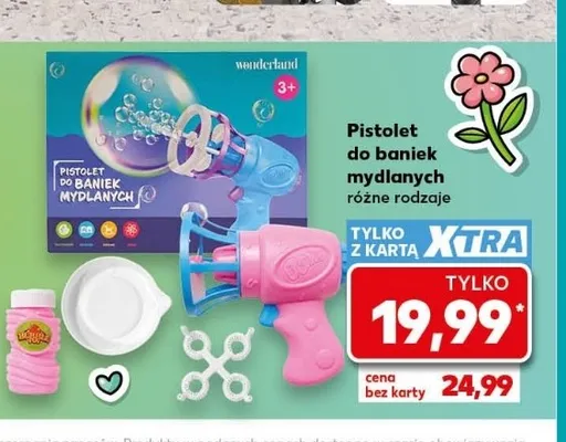 Pistolet do baniek mydlanych Wonderland promocja w Dzień Dziecka