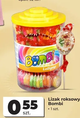 Lizak roksowy Bombi promocja w Odido