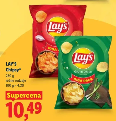 Chipsy różne rodzaje promocja w Lidl