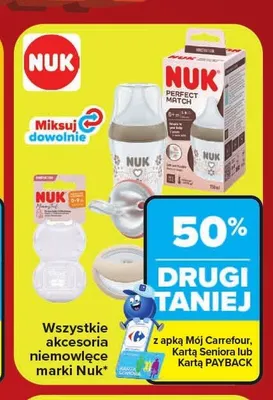 Akcesoria niemowlęce Nuk promocja w Carrefour