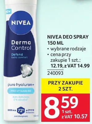 Dezodorant Nivea Deo Spray 150 ml promocja w Selgros