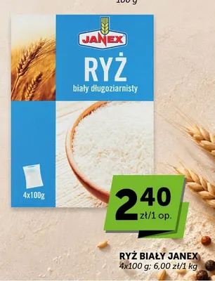 Ryż biały Janex promocja w Groszek