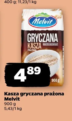 Kasza gryczana prażona Melvit promocja w Netto