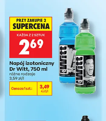 Napój izotoniczny Dr Witt promocja w Biedronka