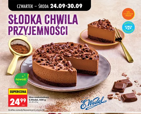 Mus czekoladowy E.Wedel promocja w Biedronka