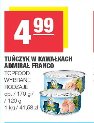 Tuńczyk w kawałkach Admirał Franco promocja w SPAR