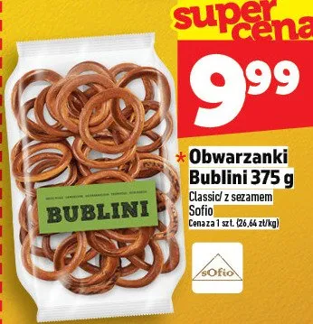 Obwarzanki Bublini promocja w TOPAZ