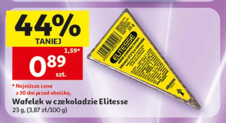 Wafelek w czekoladzie Elitesse promocja w Auchan