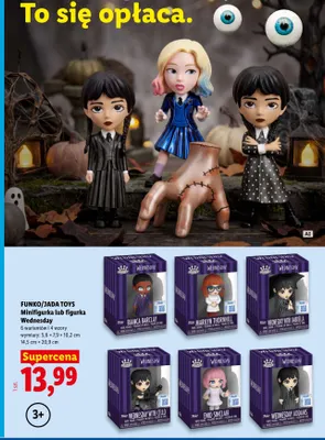 Minifigurka Wednesday Funko/Jada Toys promocja w Lidl