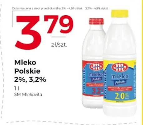 Mleko Polskie Mlekovita 2% promocja w Frac