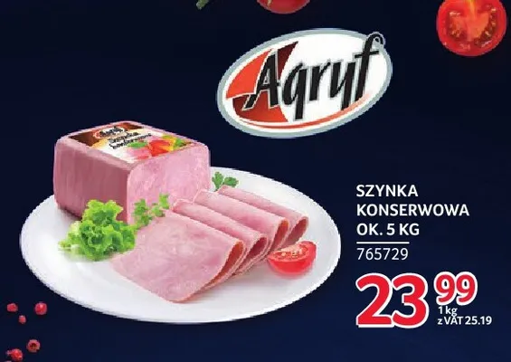 Szynka konserwowa Agryf promocja w Selgros