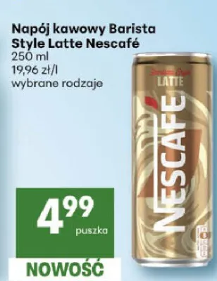 Napój kawowy Barista Style Latte Nescafé promocja w Delikatesy Centrum