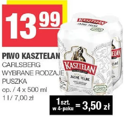 Piwo Kasztelan promocja w SPAR