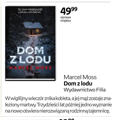Książka Dom z lodu Marcel Moss promocja w Empik