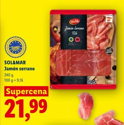 Jamón serrano promocja w Lidl