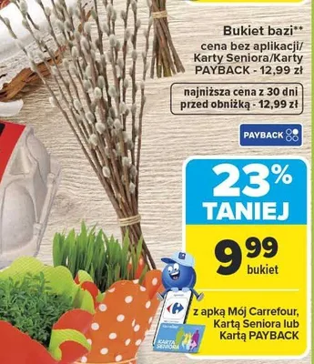 Bukiet bazi promocja w Carrefour Market