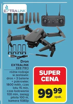 Dron E88 PRO promocja w Carrefour